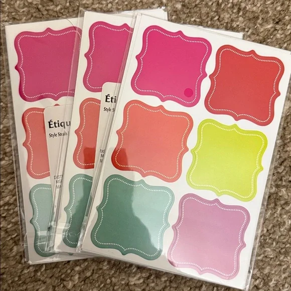 Colorful Label Sticker Set - Picture 3 of 8